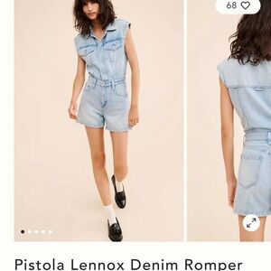 Pistola/Anthropology Denim Jumpsuit